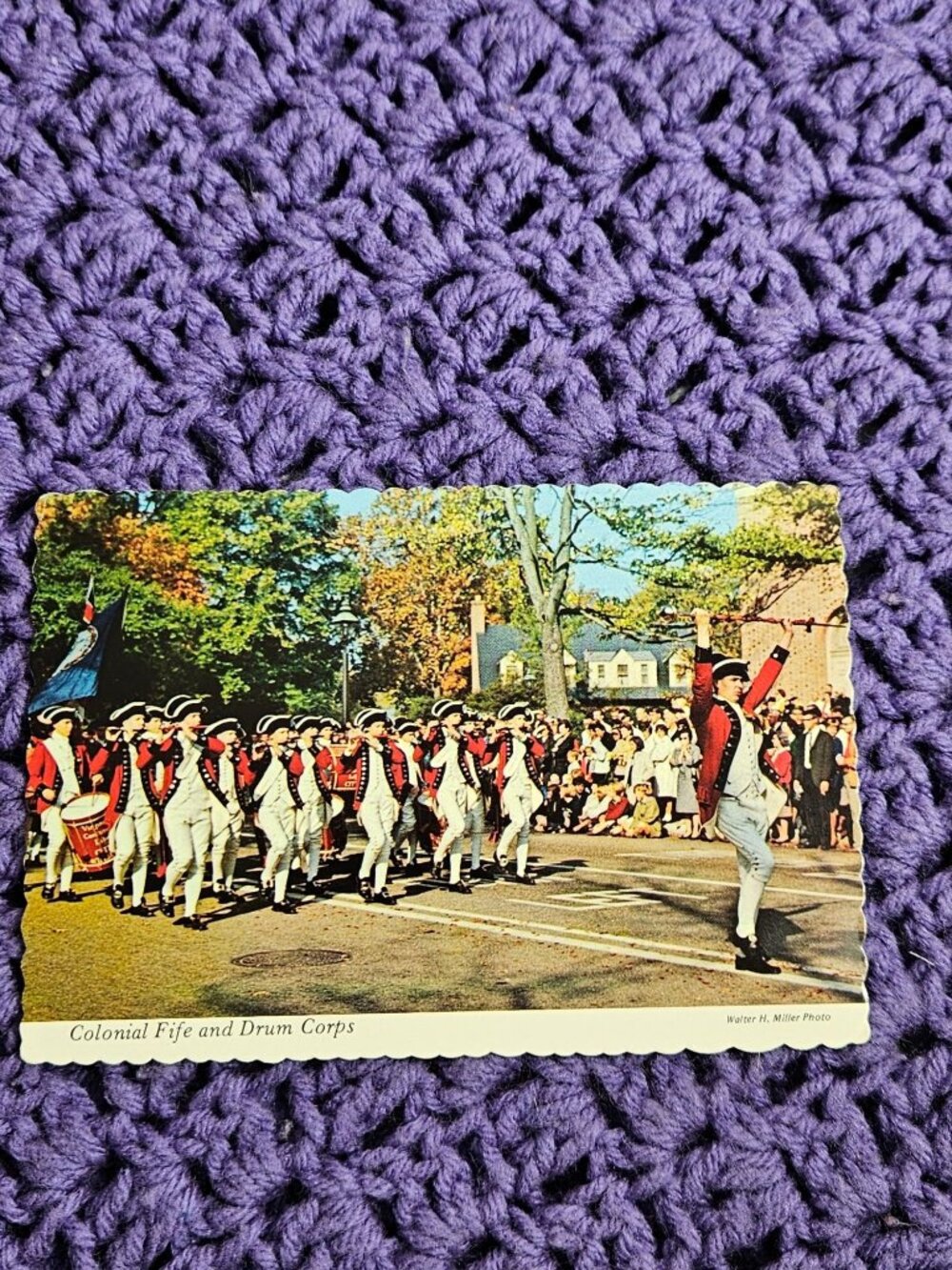 Colonial fife and Drum Corps Williamsburg Virginia Postcard